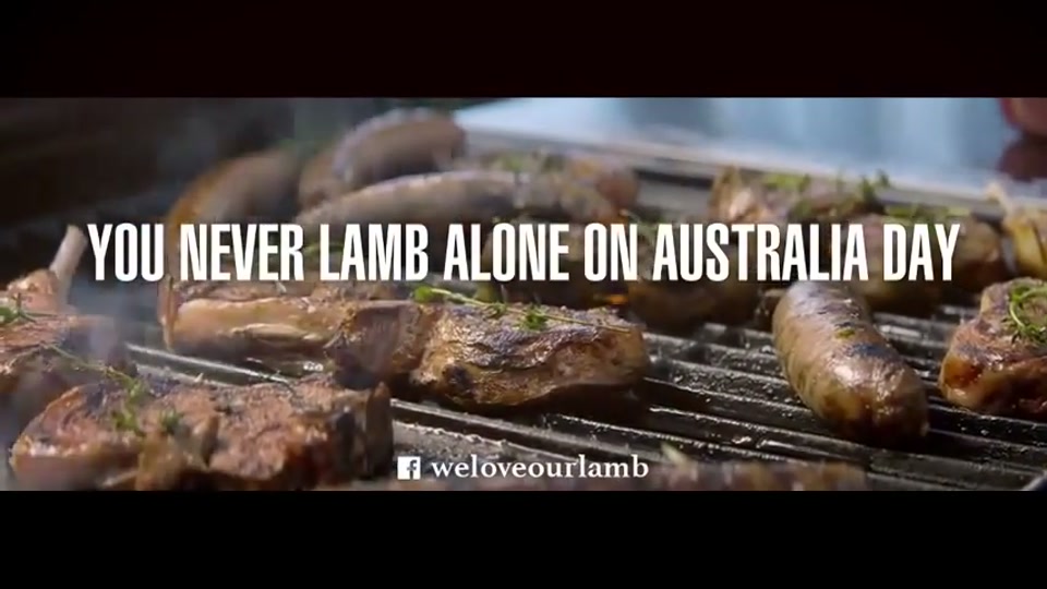 You Never Lamb Alone (Richie's BBQ) (2015), scene 5 at 01:34: The conference call continues, with rapid cuts between the historical and modern characters arguing. Cook smiles knowingly. Ned Kelly fires his pistol in the air for emphasis.
